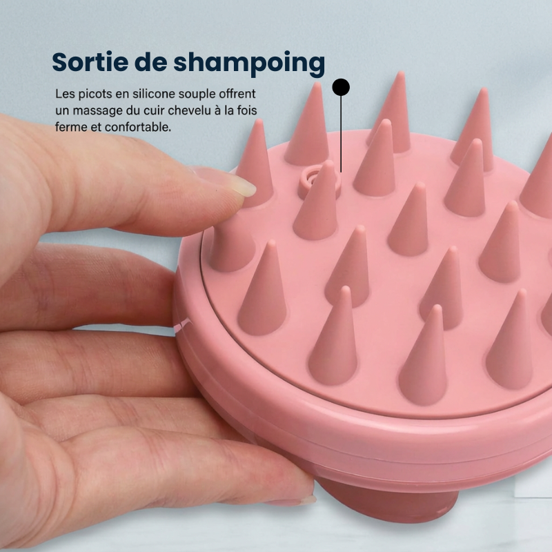 ScalpCare – Brosse exfoliante pour cuir chevelu Ecovia
