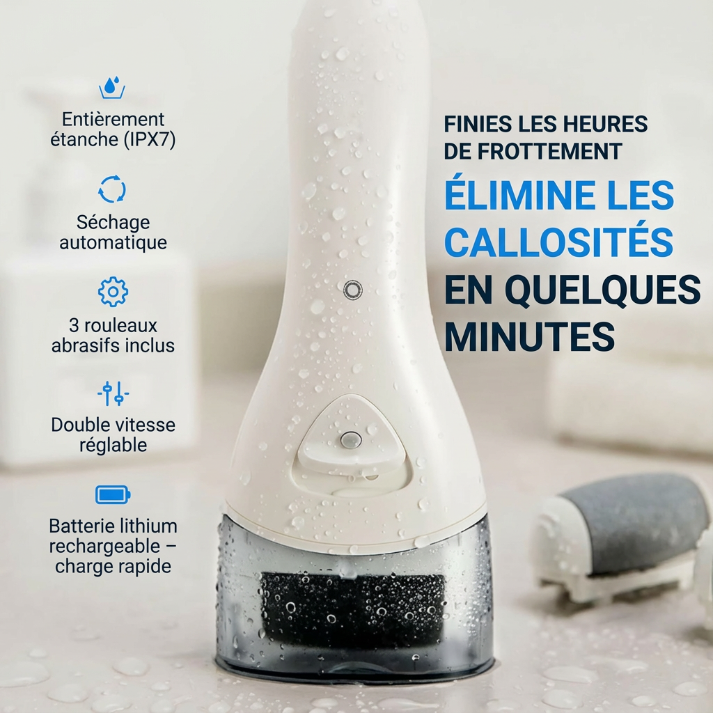Cleanfeet® Râpe à pieds élimine les callosités des pieds